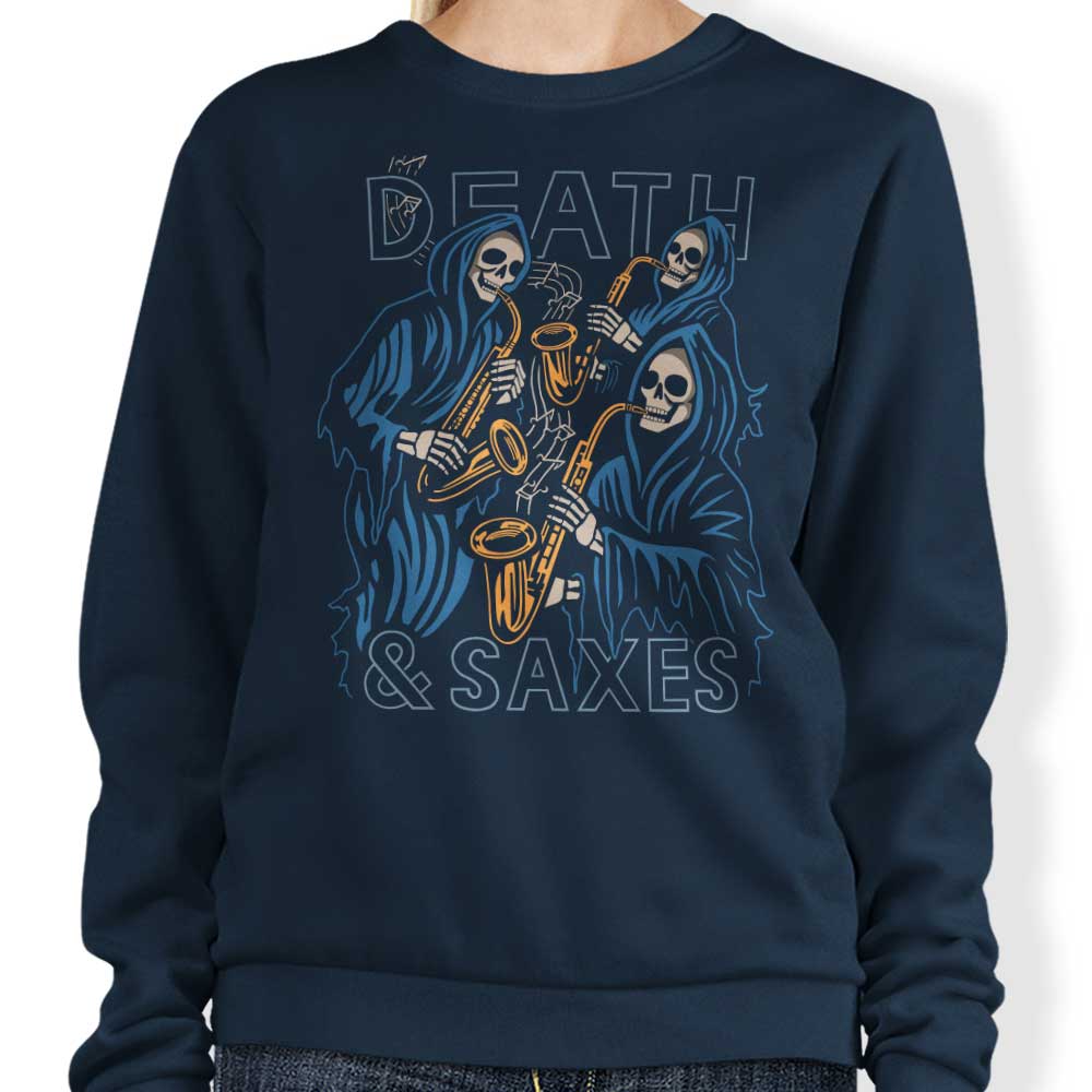 Death and Saxes - Sweatshirt T-Shirts, Hoodie | CiraTrend.com (Image 3)