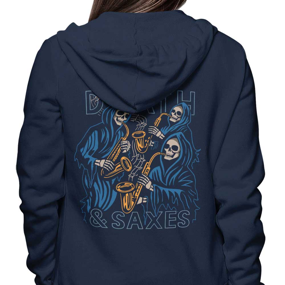 Death and Saxes - Hoodie T-Shirts, Sweatshirt | CiraTrend.com (Image 3)