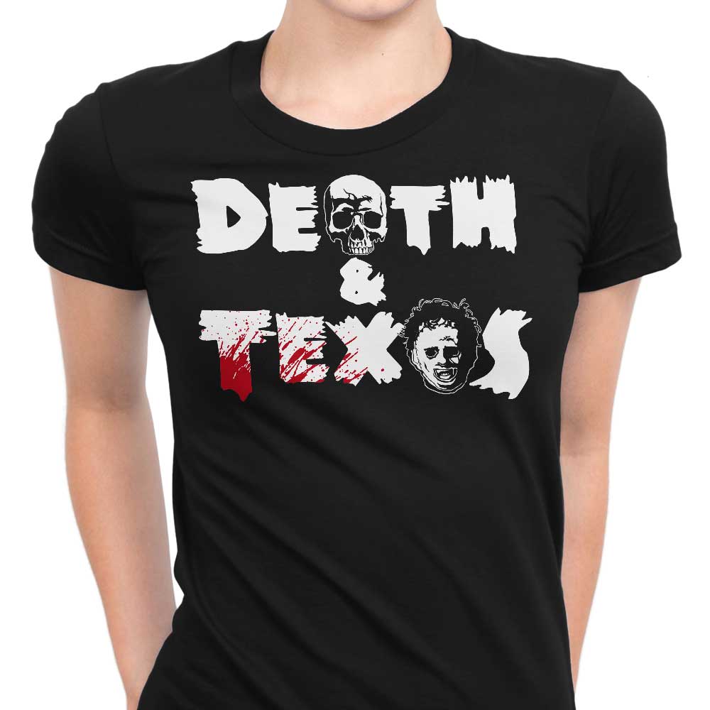 Death and Texas - Women's Apparel T-Shirts, Hoodie, Sweatshirt | CiraTrend.com (Image 1)