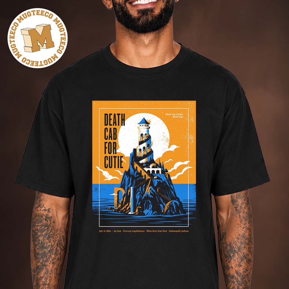 Death Cab For Cutie Indianapolis Indiana 2026 Event Poster At White River State Park On July 12 2026 Unisex T Shirt