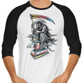 Death Enjoying Life - 3/4 Sleeve Raglan T-Shirt Hoodie, Sweatshirt | CiraTrend.com (Image 1)