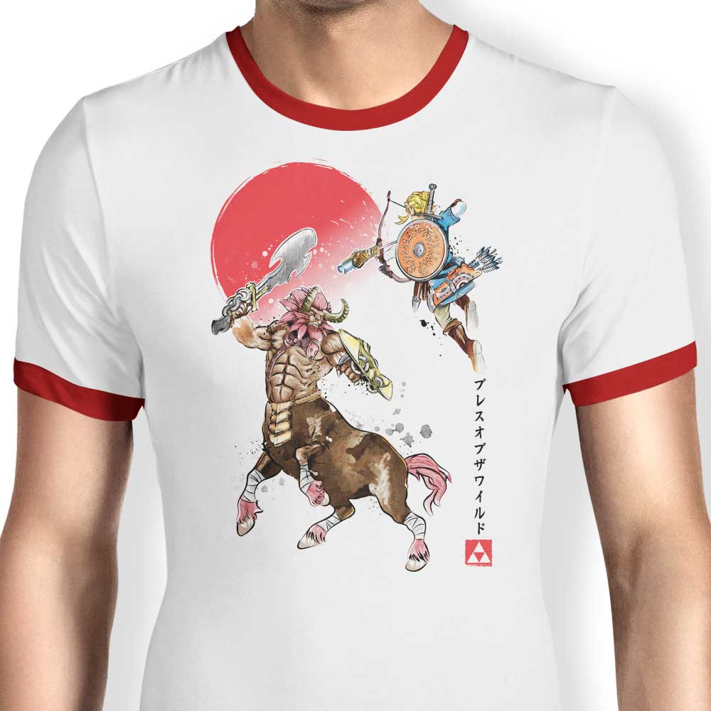 Death Mountain Watercolor - Ringer T-Shirt Hoodie, Sweatshirt | CiraTrend.com (Image 3)