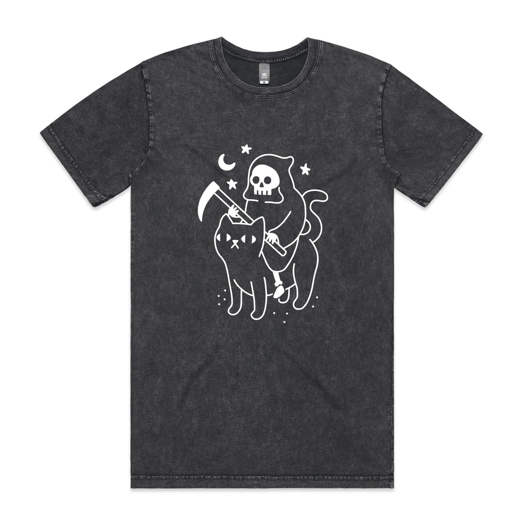 Death Rides A Cat Tee Hoodie, Sweatshirt | CiraTrend.com (Image 2)