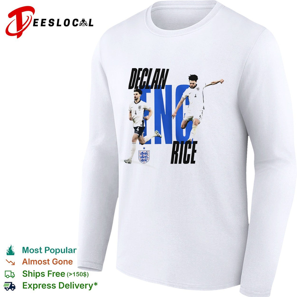 Declan Rice England national football team player action shirt