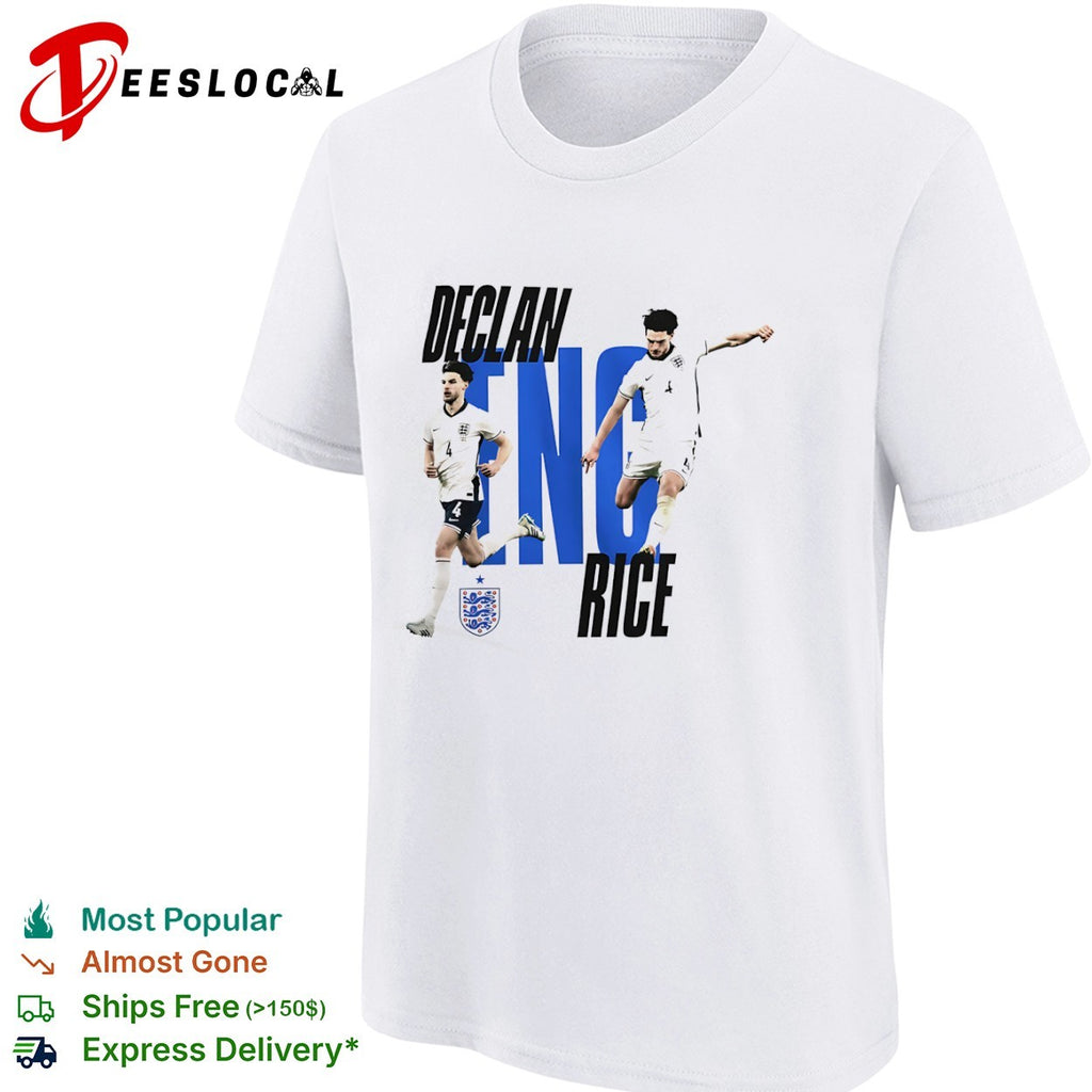 Declan Rice England national football team player action shirt