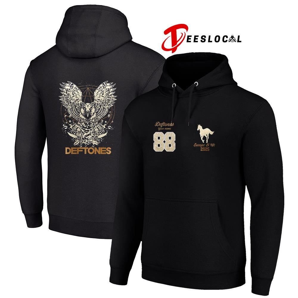 Deftone EU and UK tour 2026 owl shirt