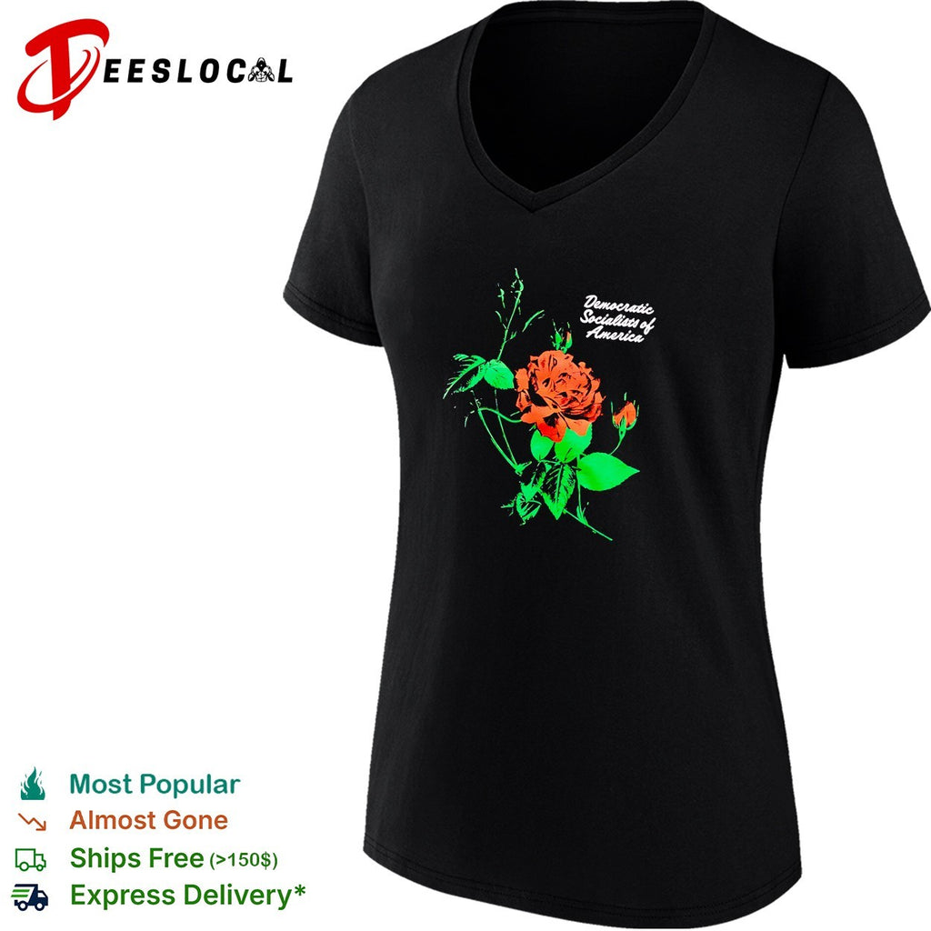 Democratic Socialists of America rose shirt