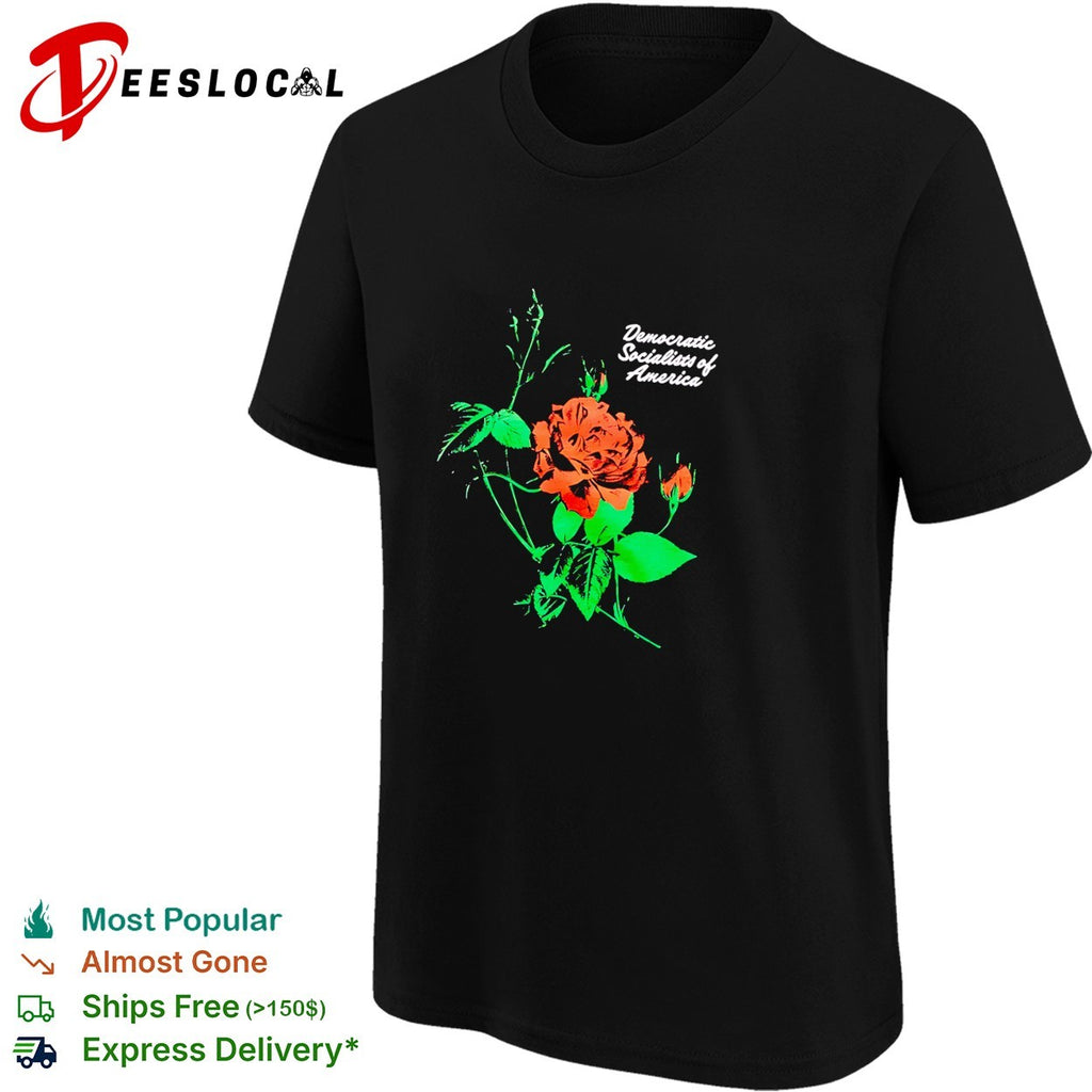 Democratic Socialists of America rose shirt