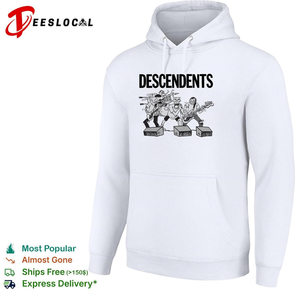 Descendents band playing instruments illustration shirt