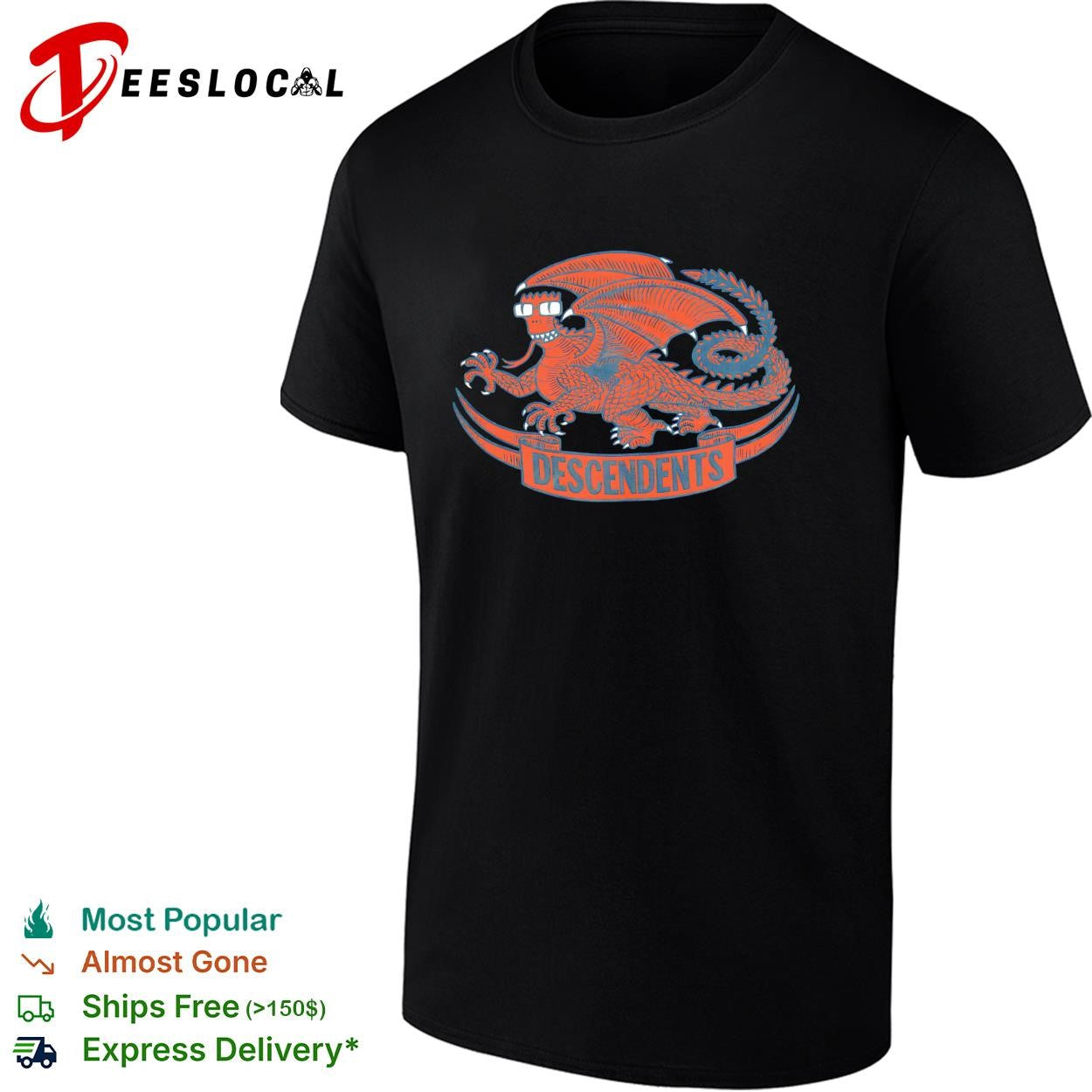 Descendents dragon logo shirt