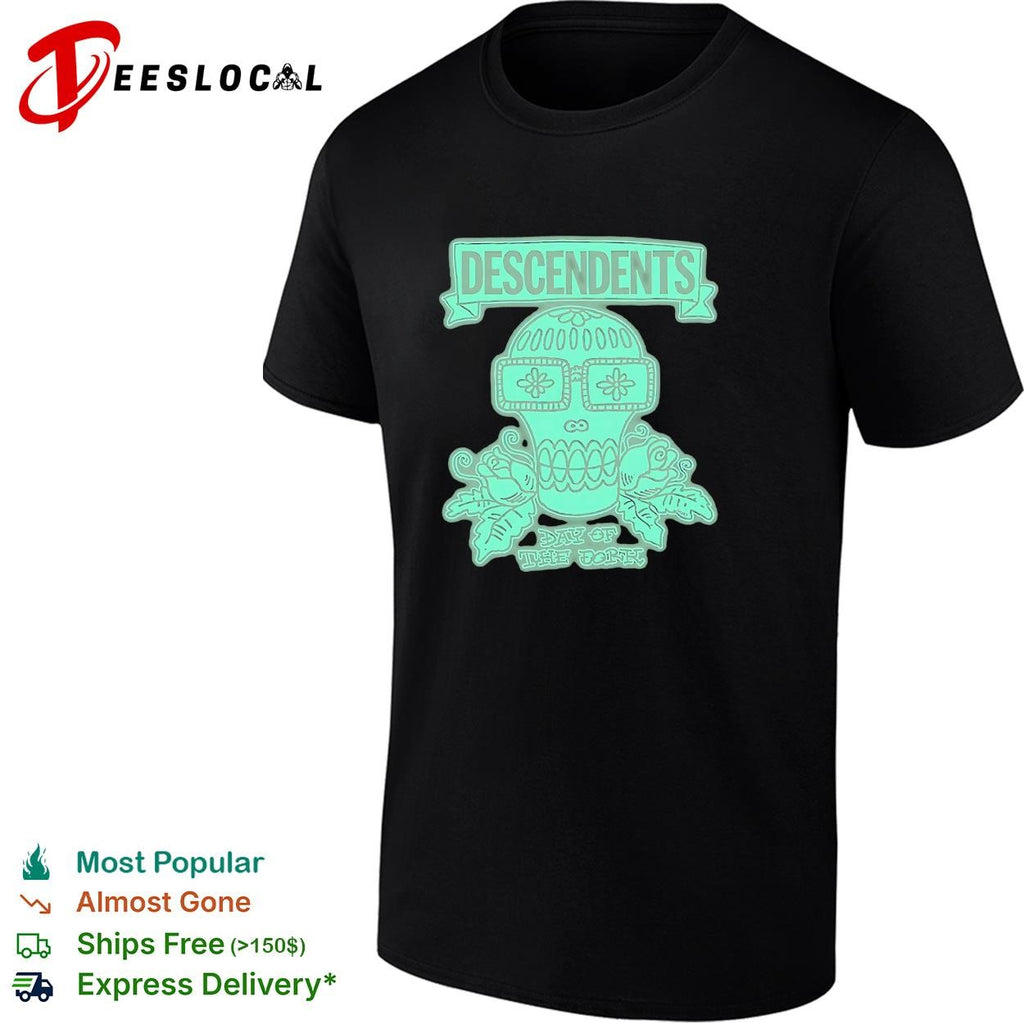 Descendents glow in the dark sugar skull day of the dead shirt