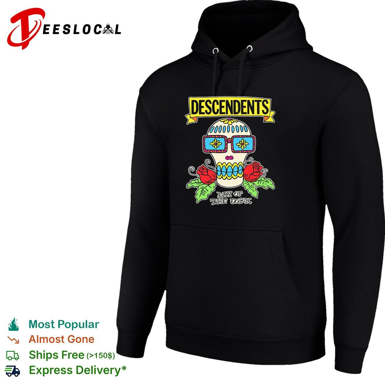 Descendents sugar skull day of the dead shirt