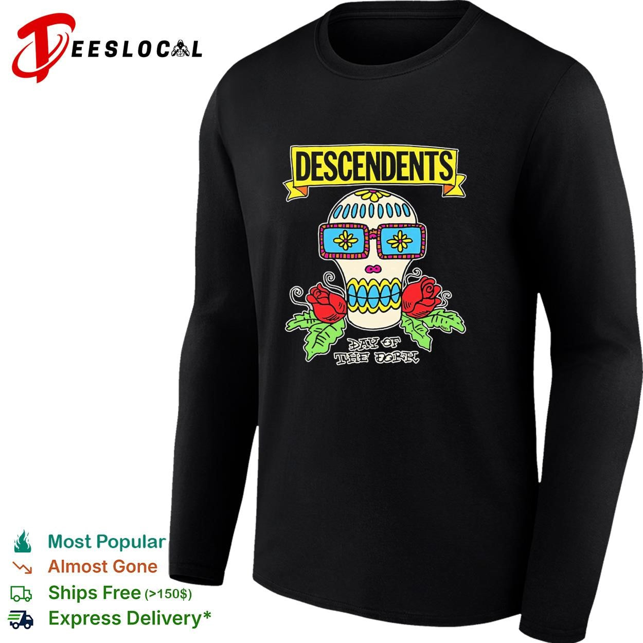 Descendents sugar skull day of the dead shirt