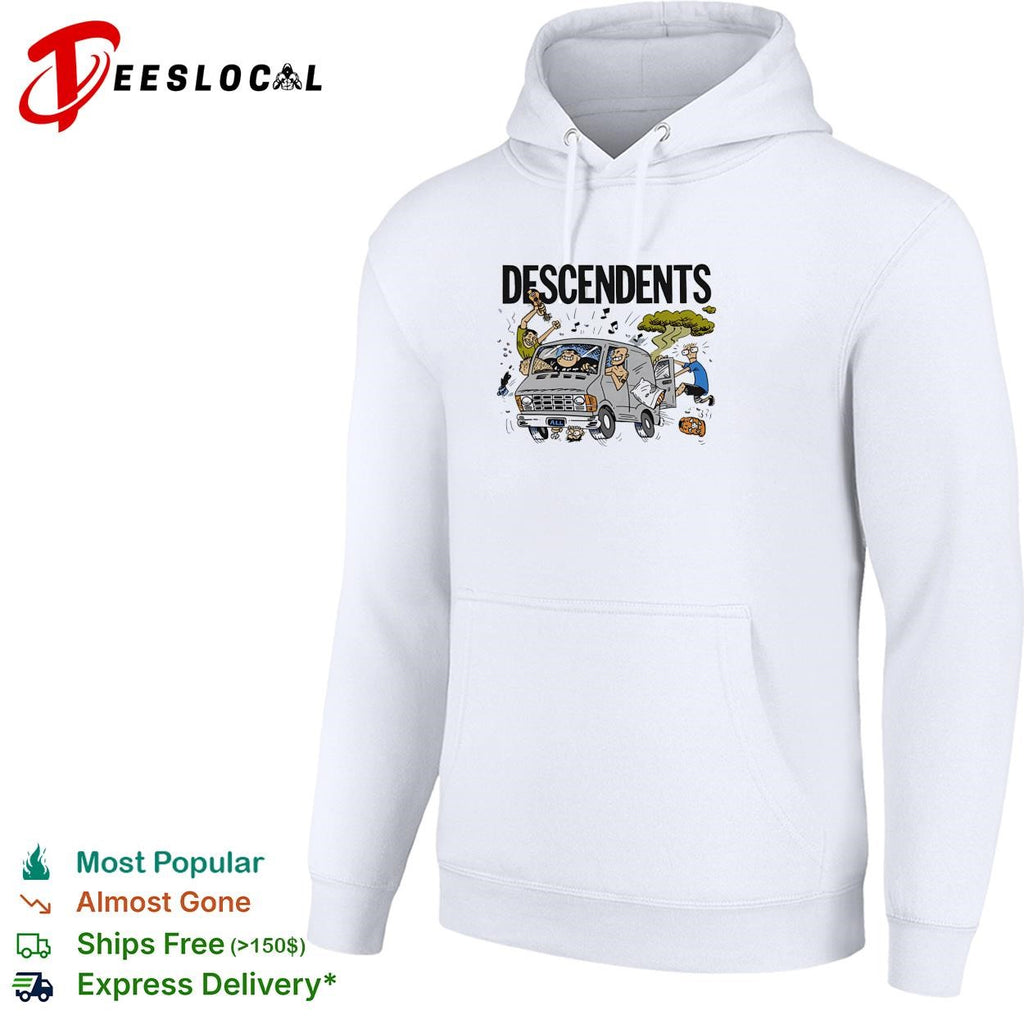 Descendents tie dye band van illustration shirt