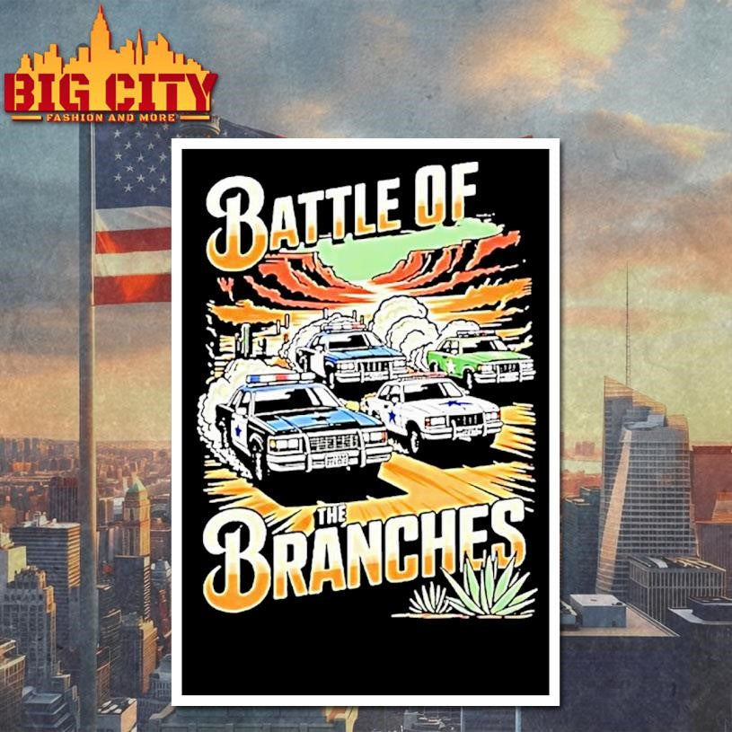 Desert Race Battle Of The Branches Police Car Vintage Shirt