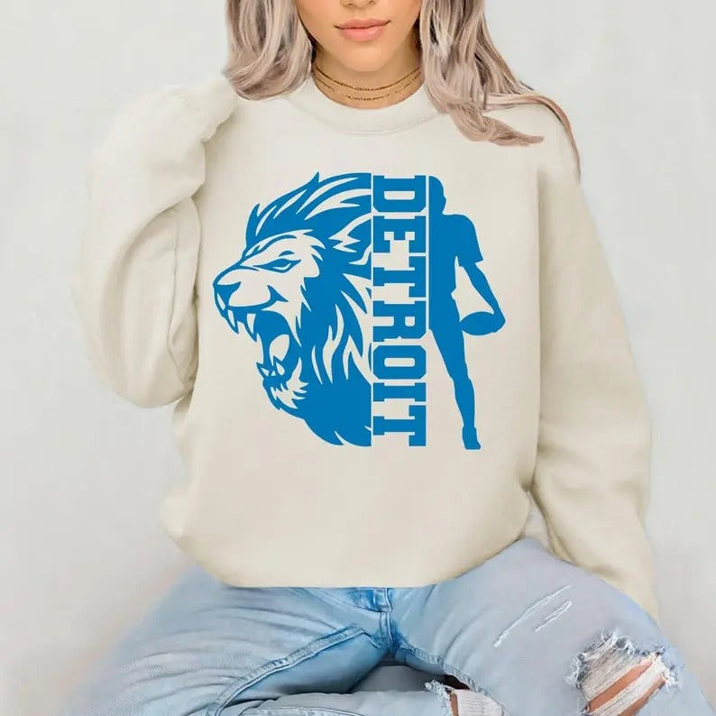 Detroit Football Sweatshirt, Cool Lions Football Sweatshirt, Detroit Game Day Sweatshirt T-Shirts, Hoodie | CiraTrend.com