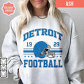 Detroit Football Vintage Style Sweatshirt, Detroit Football Sweatshirt, Retro Detroit Football Sweatshirt, Detroit...
