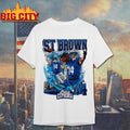 Detroit Lions Amon-Ra St. Brown 14 skyline graphic shirt