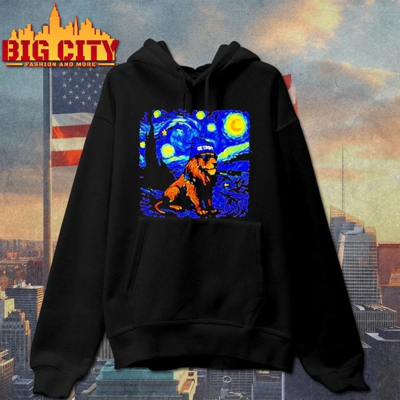 Detroit Lions Football Van Gogh Style Shirt