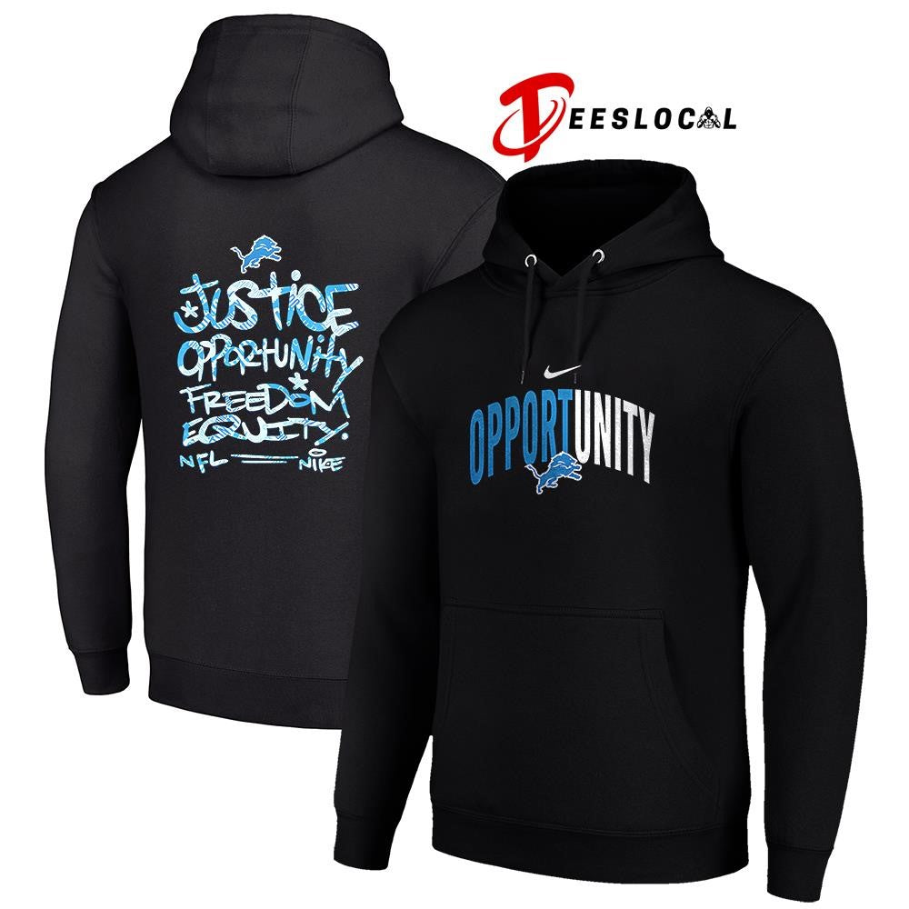 Detroit Lions justice opportunity freedom equity shirt