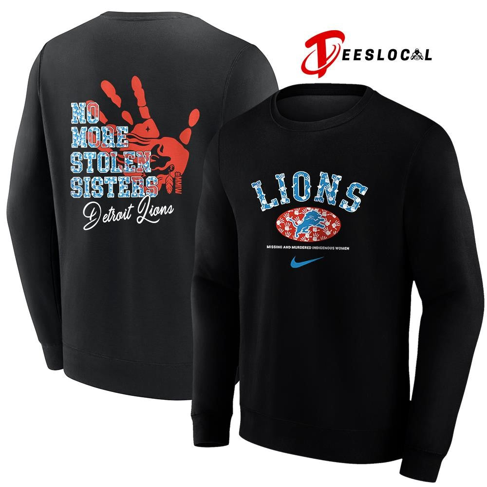 Detroit Lions missing and murdered indigenous women no more stolen sisters shirt