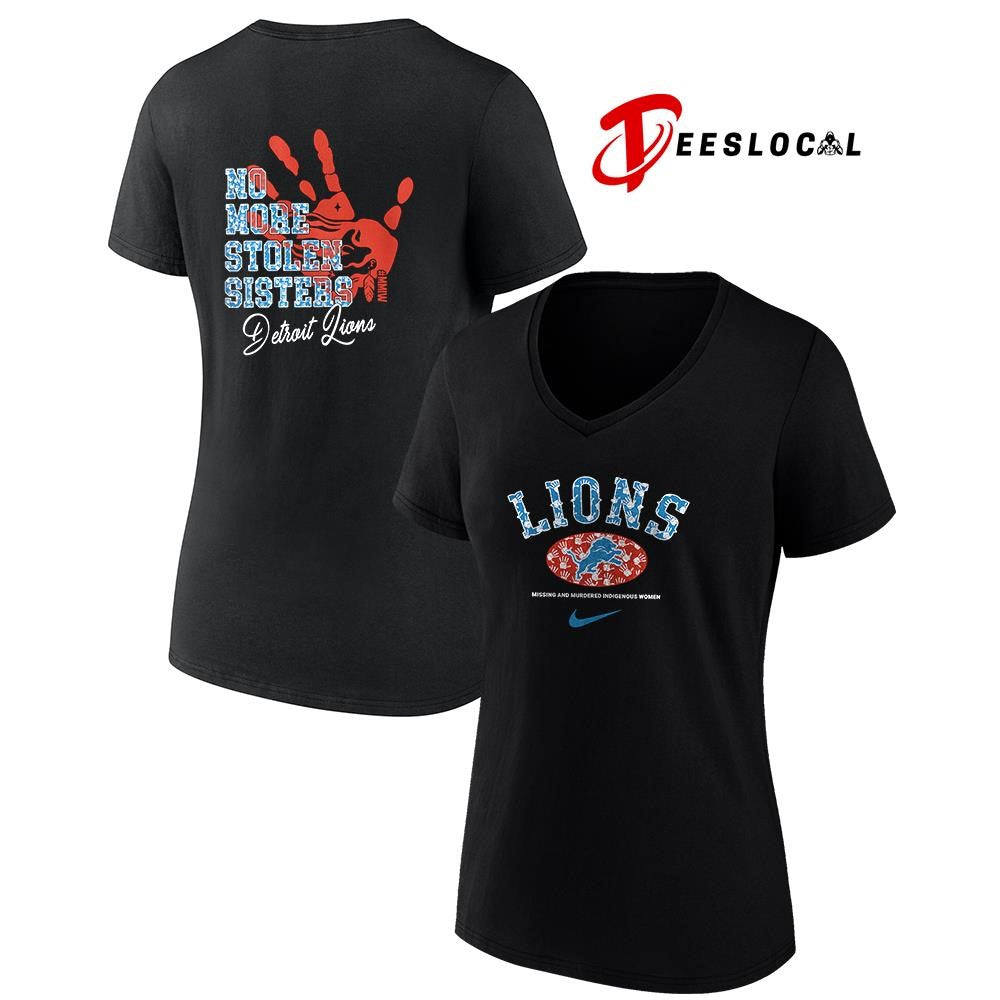 Detroit Lions missing and murdered indigenous women no more stolen sisters shirt