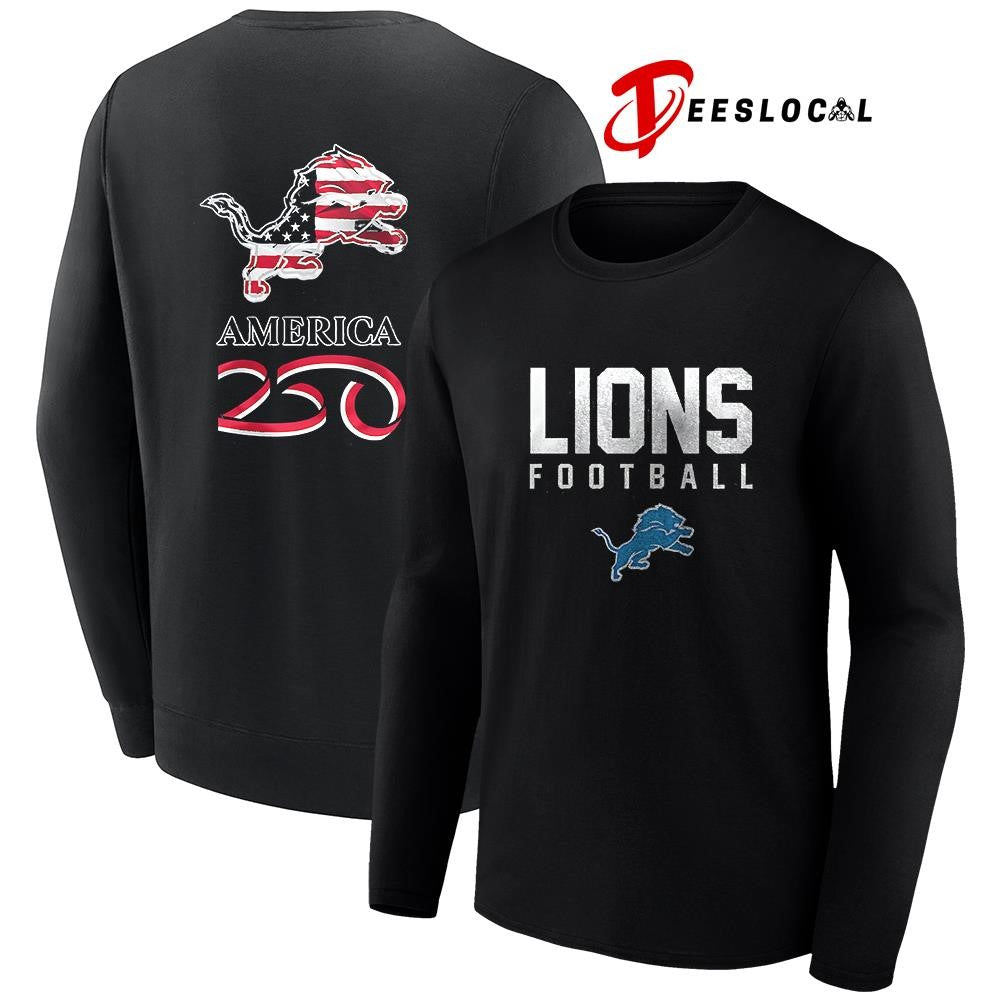 Detroit Lions x 250 years of America camo shirt