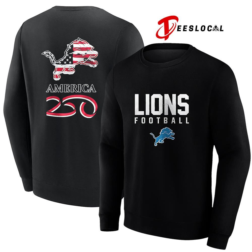 Detroit Lions x 250 years of America camo shirt