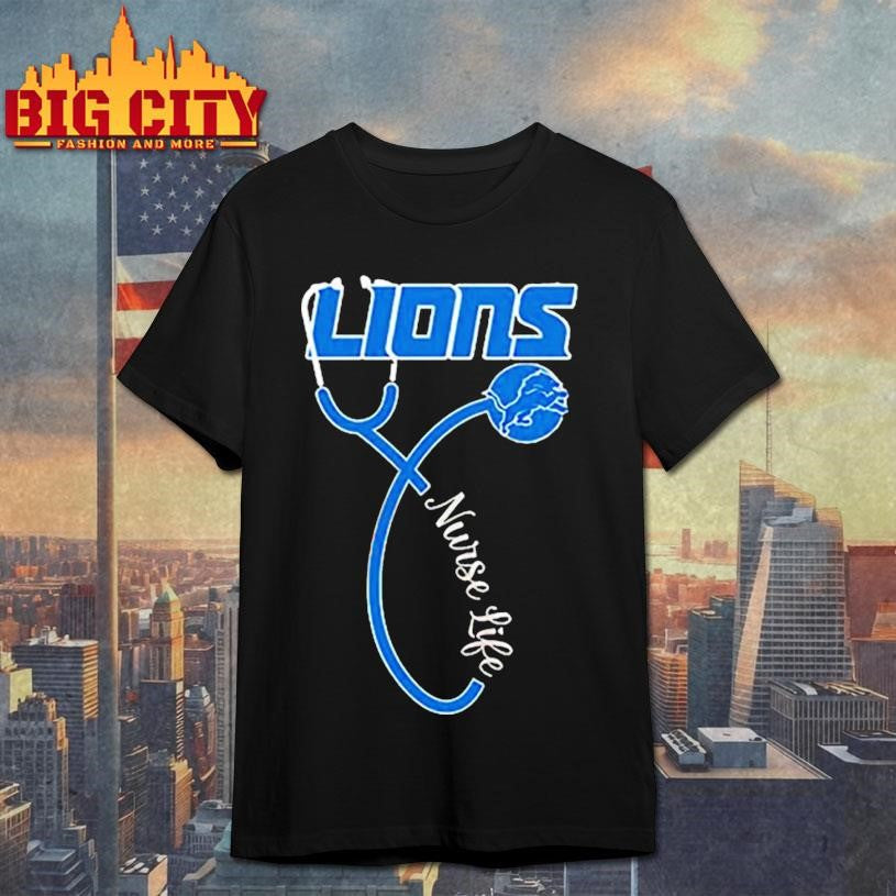 Detroit Lions x Nurse life it’s a work of heart shirt