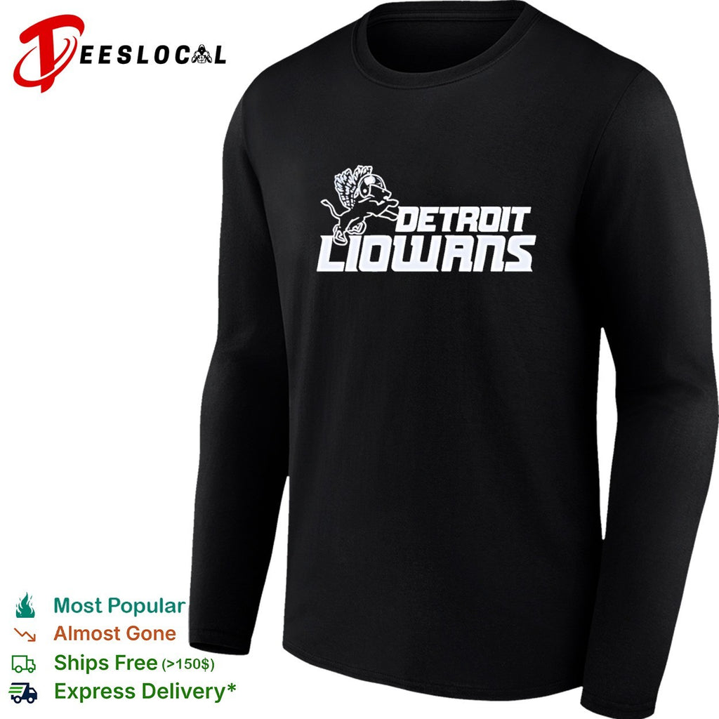 Detroit Liowans lion logo shirt