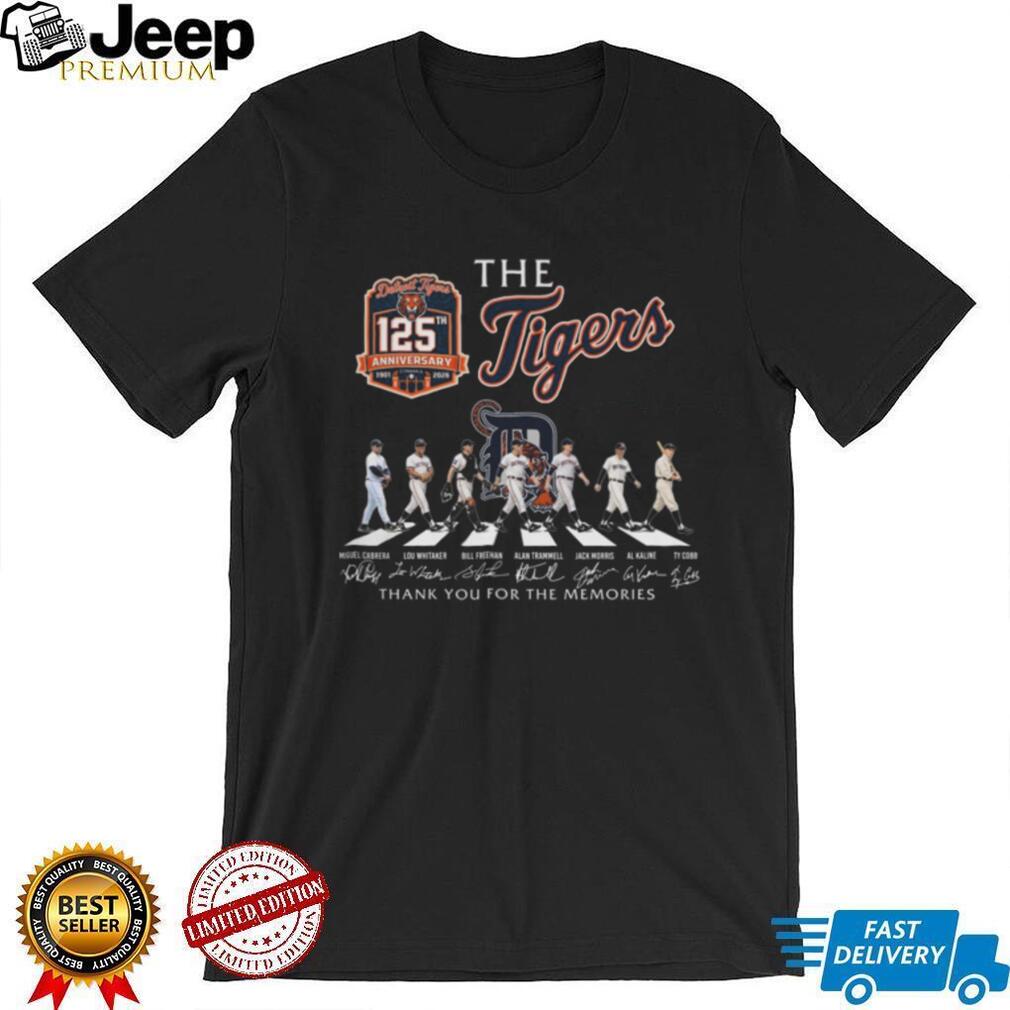 Detroit Tigers 125th Anniversary Abbey Road Legends Signature Shirt