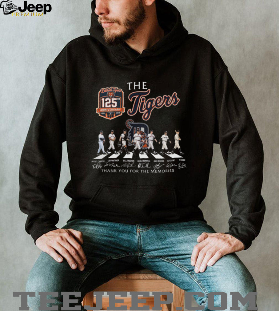 Detroit Tigers 125th Anniversary Abbey Road Legends Signature Shirt