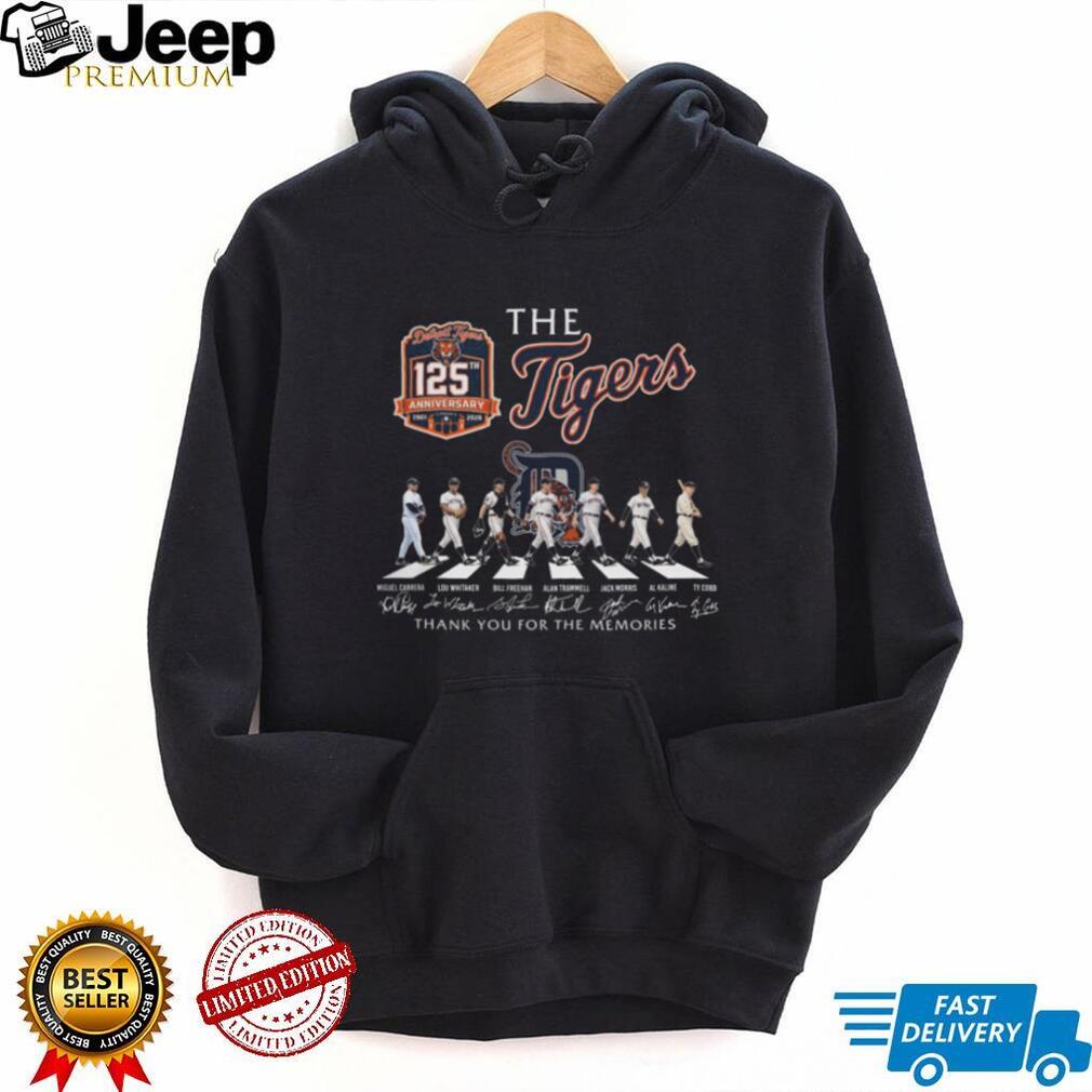 Detroit Tigers 125th Anniversary Abbey Road Legends Signature Shirt