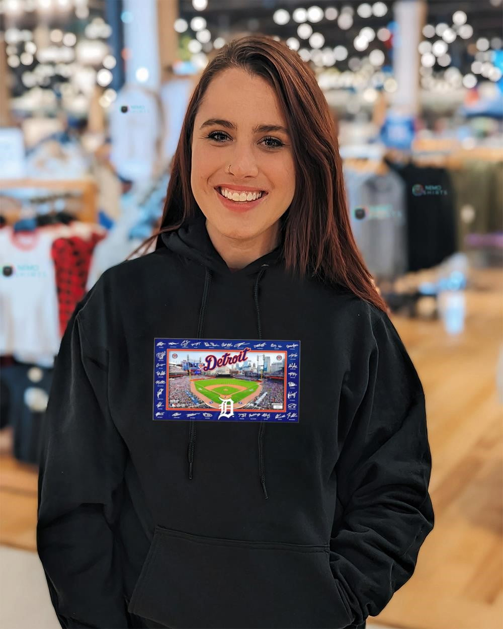 Detroit Tigers 2026 Comerica Park facsimile signatures player shirt