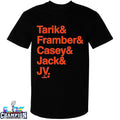 Detroit Tigers Tarik Framber Casey Jack And JV Starting Rotation Ampersand Names T-shirts