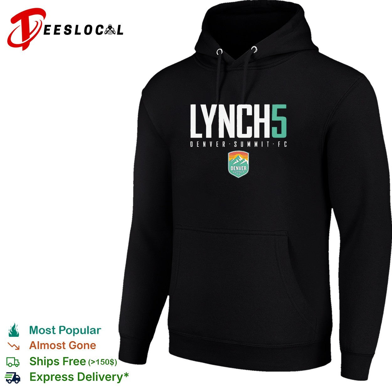 Devin Lynch 5 Denver Summit FC professional women’s soccer team shirt
