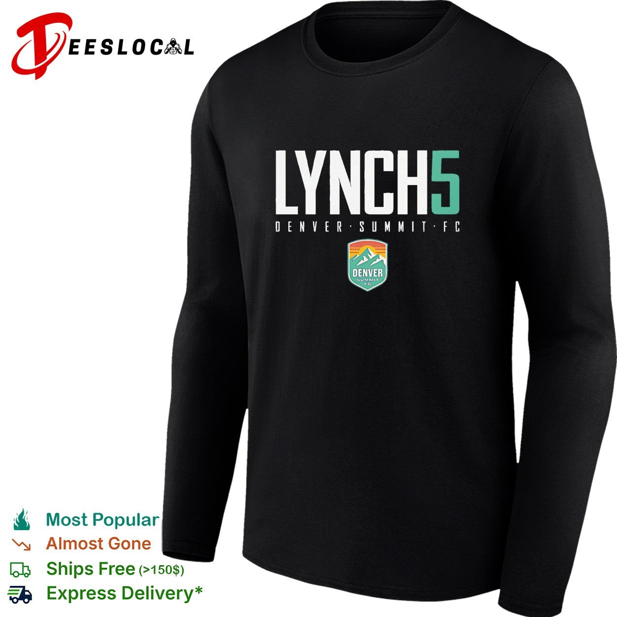 Devin Lynch 5 Denver Summit FC professional women’s soccer team shirt
