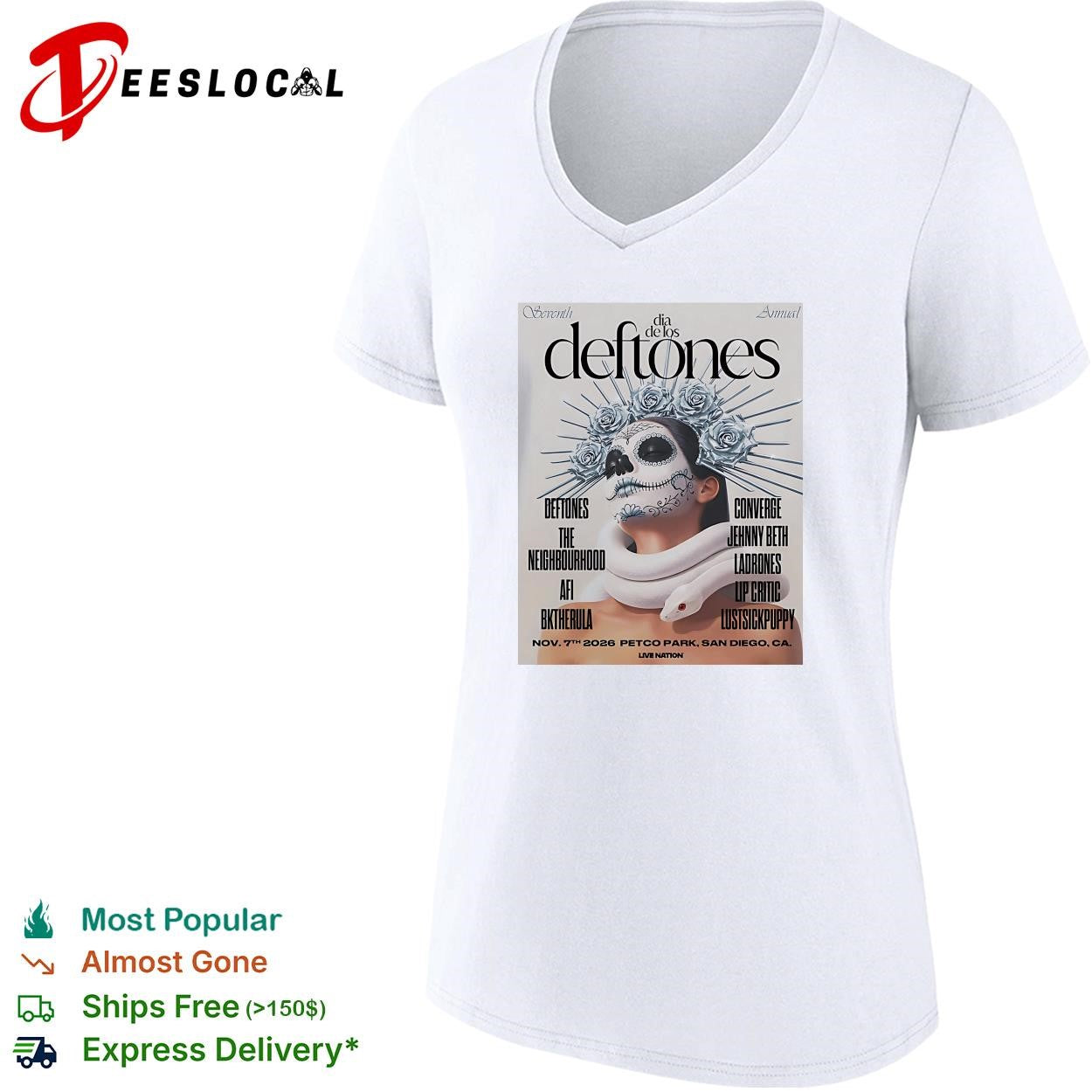 Dia De Los Deftones San Diego California 2026 At Petco Park On November 7 2026 shirt