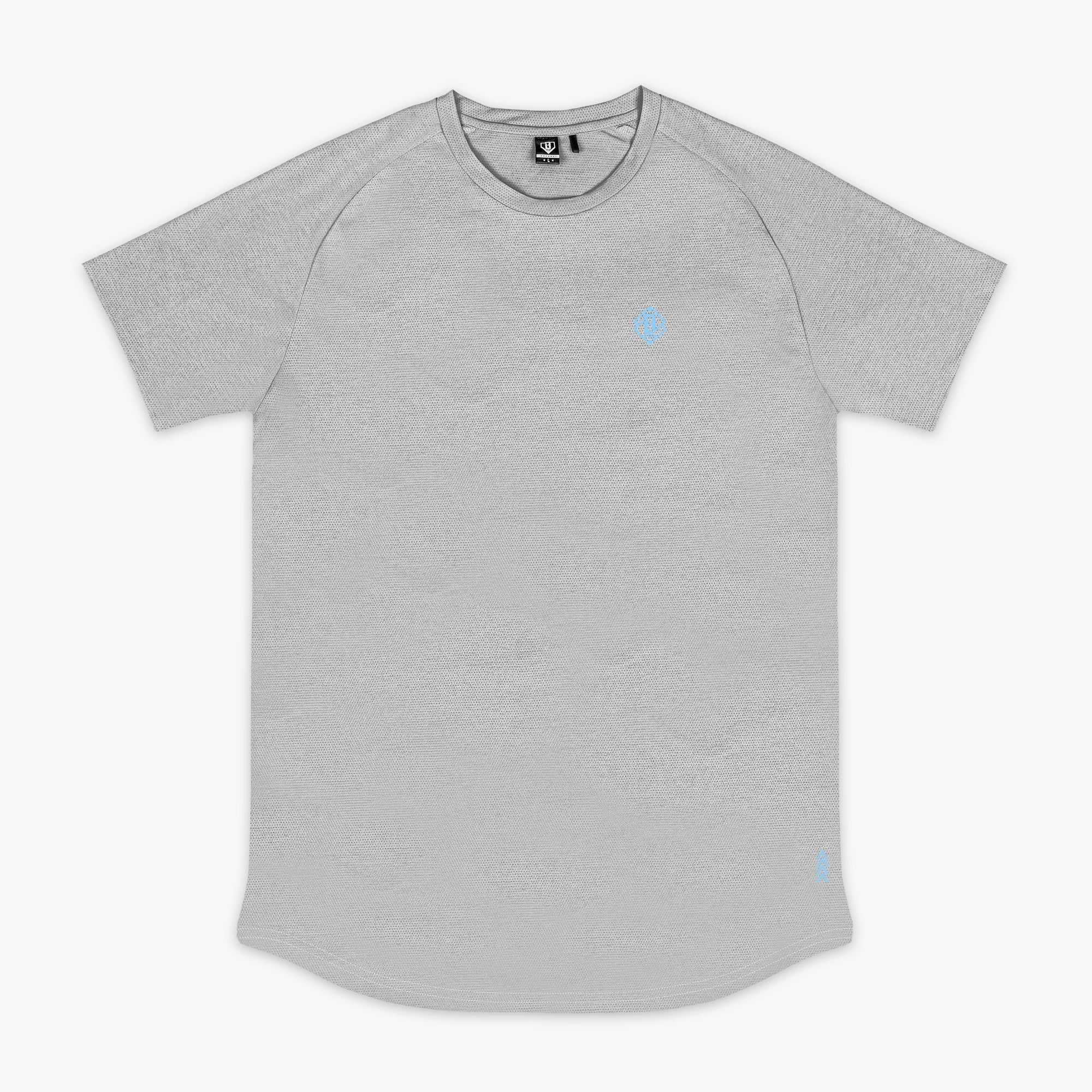 Diamond Tech Tee - Gray/Light Blue