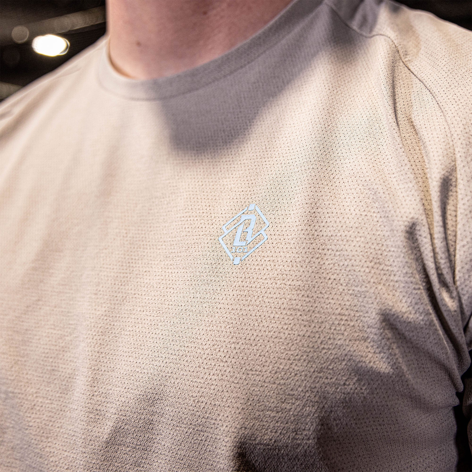 Diamond Tech Tee - Gray/Light Blue
