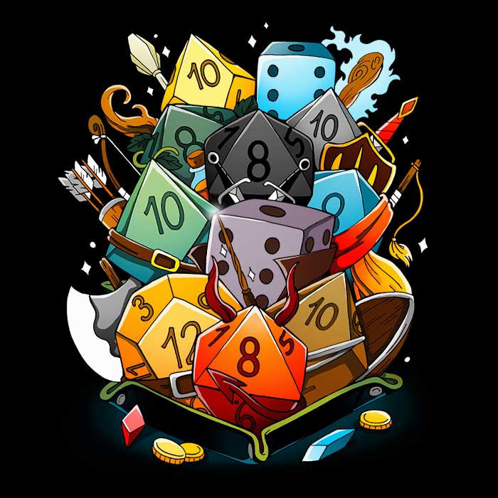 Dice Holder - Long Sleeve T-Shirt Hoodie, Sweatshirt | CiraTrend.com (Image 2)
