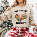 Did You Try Icing It Nurse Christmas Sweatshirt, Christmas Tree Cake Nurse T-shirt, Emergency Christmas Tee, ICU ER Peds...