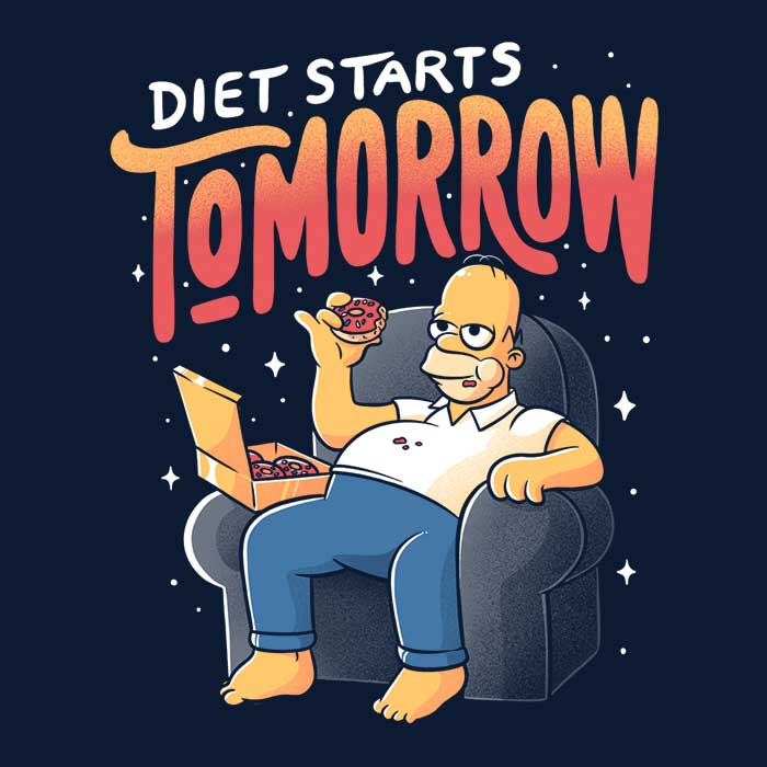 Diet Starts Tomorrow - Women's Apparel T-Shirts, Hoodie, Sweatshirt | CiraTrend.com (Image 2)
