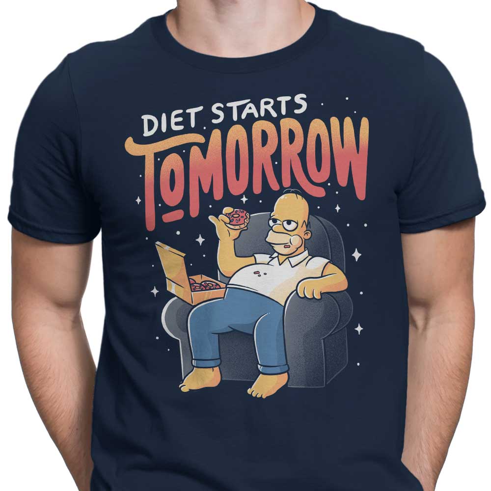 Diet Starts Tomorrow - Men's Apparel T-Shirts, Hoodie, Sweatshirt | CiraTrend.com (Image 3)