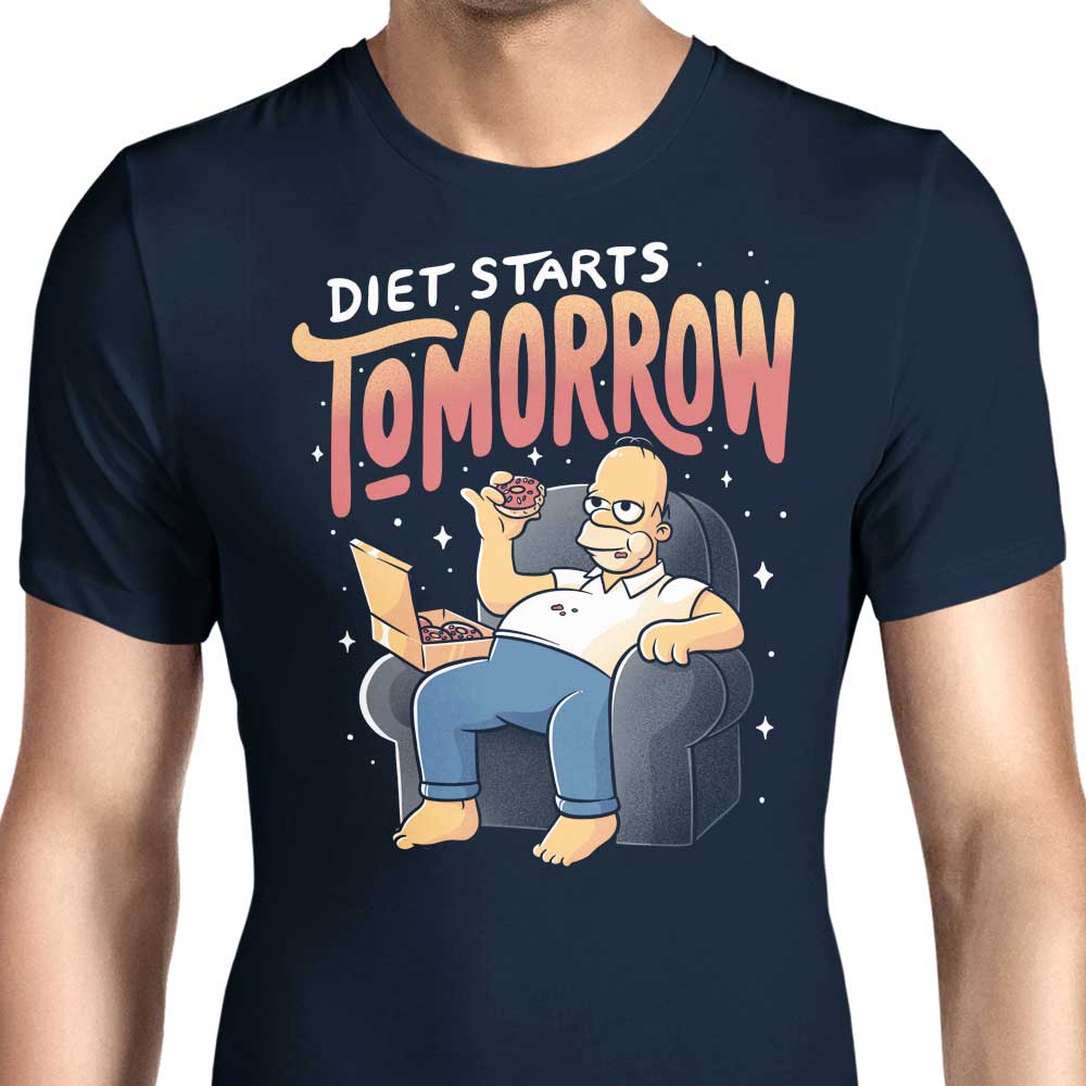 Diet Starts Tomorrow - Men's Apparel T-Shirts, Hoodie, Sweatshirt | CiraTrend.com (Image 1)