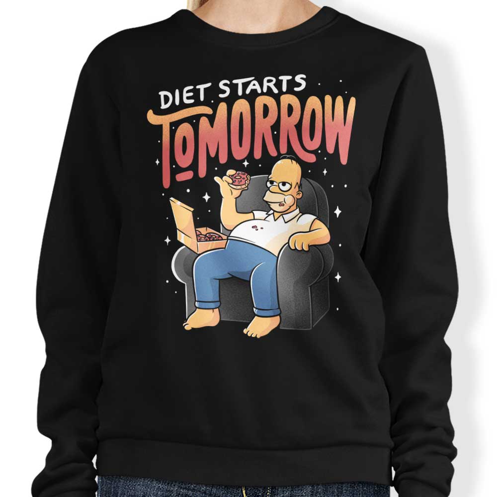 Diet Starts Tomorrow - Sweatshirt T-Shirts, Hoodie | CiraTrend.com (Image 3)