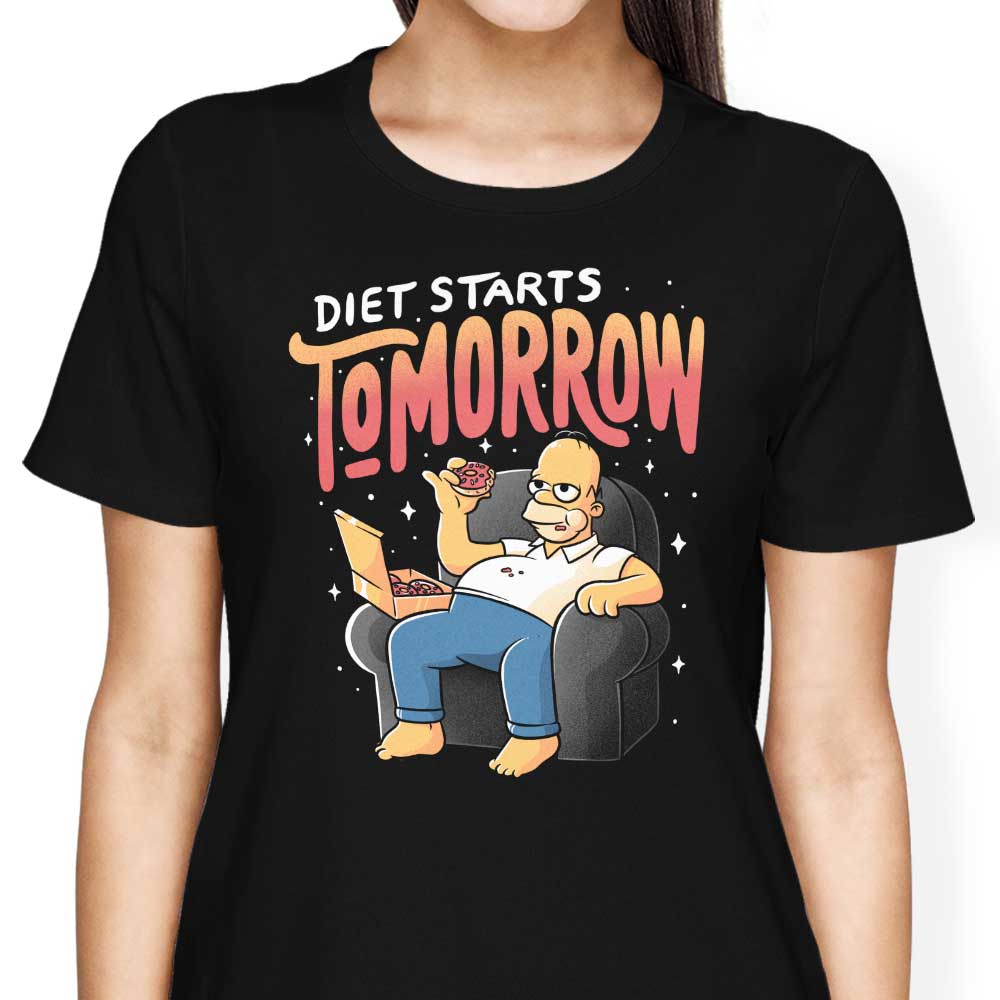 Diet Starts Tomorrow - Women's Apparel T-Shirts, Hoodie, Sweatshirt | CiraTrend.com (Image 4)