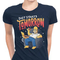 Diet Starts Tomorrow - Women's Apparel T-Shirts, Hoodie, Sweatshirt | CiraTrend.com (Image 1)
