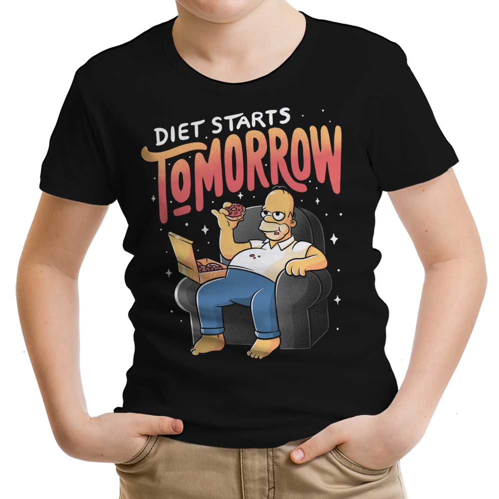 Diet Starts Tomorrow - Youth Apparel T-Shirts, Hoodie, Sweatshirt | CiraTrend.com (Image 3)