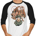 Digital Bird Evolution - 3/4 Sleeve Raglan T-Shirt Hoodie, Sweatshirt | CiraTrend.com (Image 1)